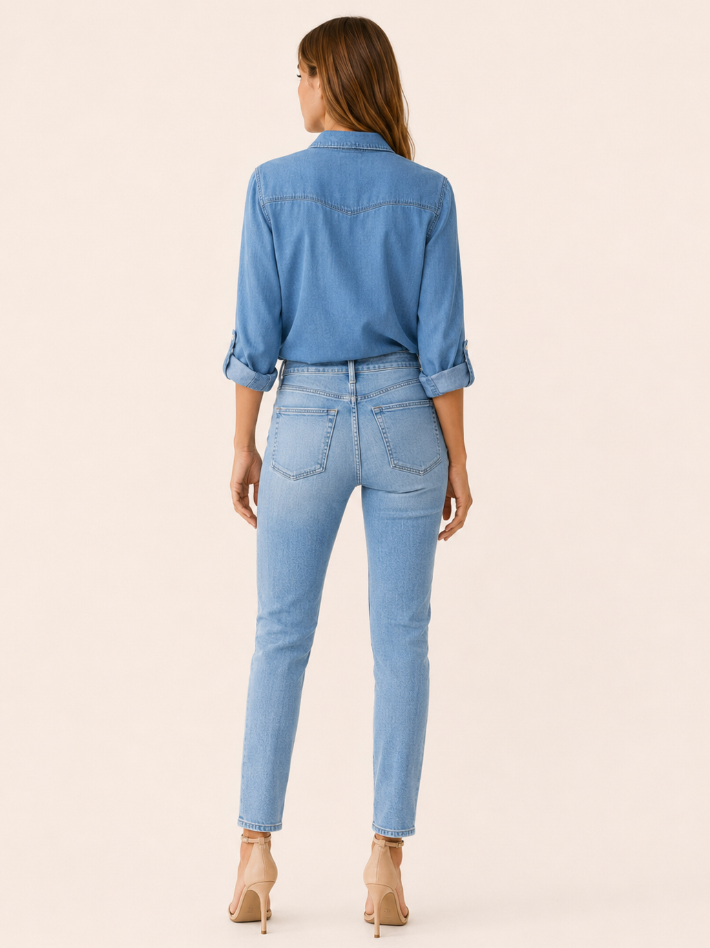 Calliope | Denim Shirt with Button Front and Chest Pockets