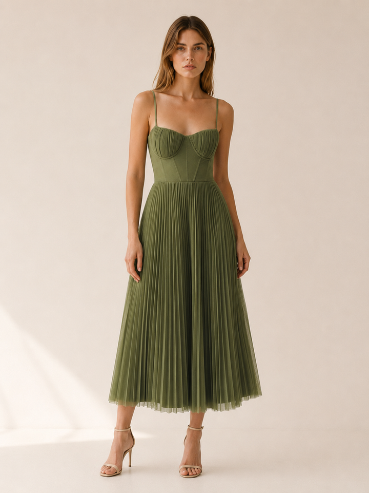 Elvira | Strappy Maxi Dress with Ruffle Detail