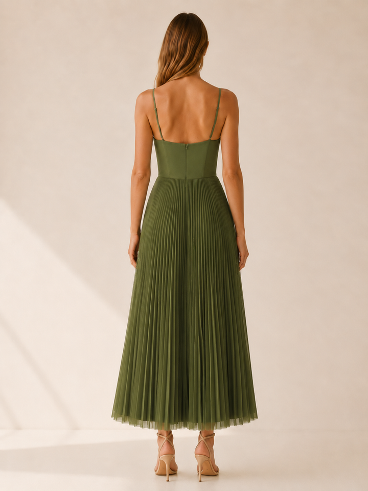 Elvira | Strappy Maxi Dress with Ruffle Detail