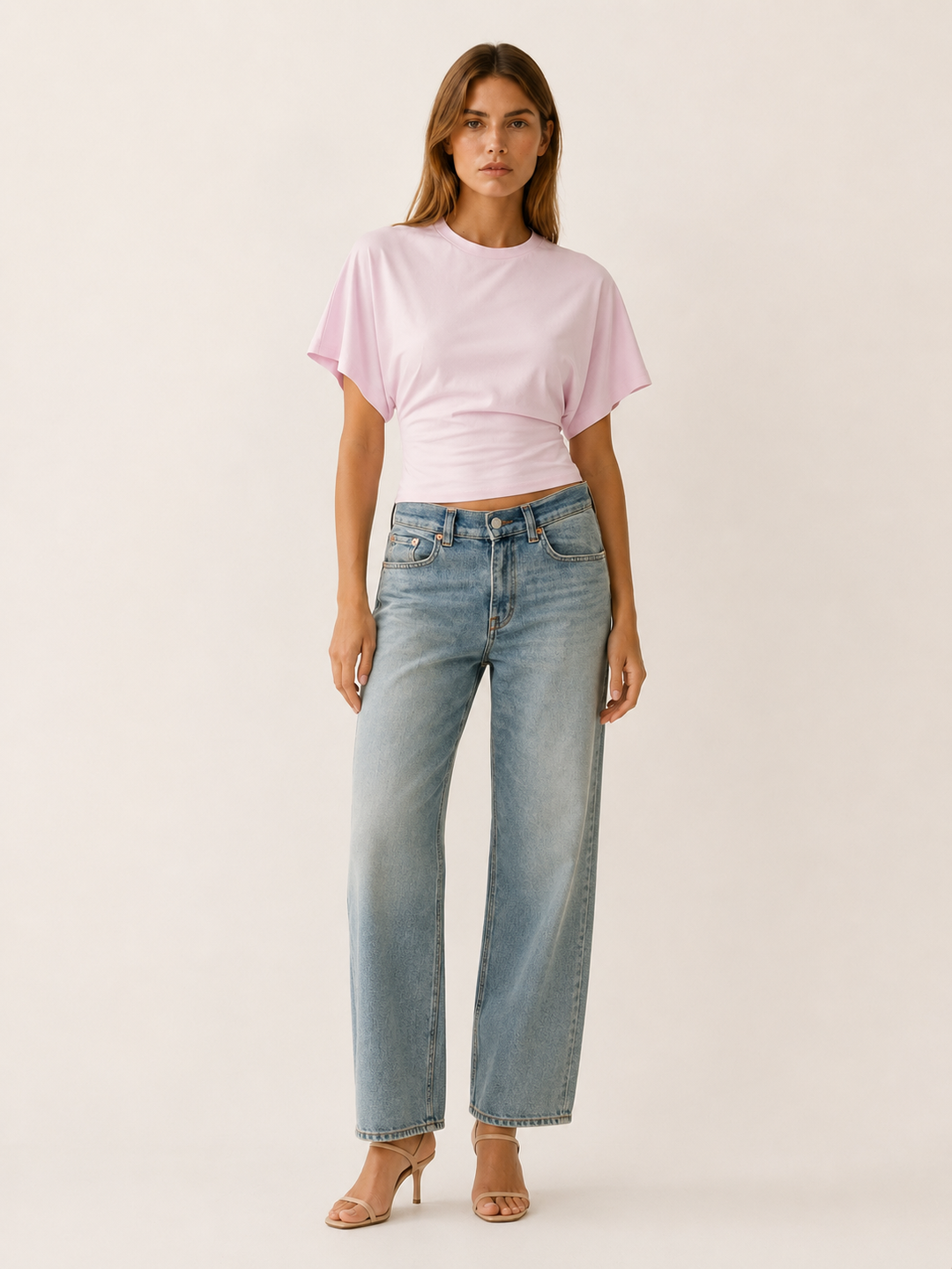 Helena | Fitted Waist Top with Flared Sleeves