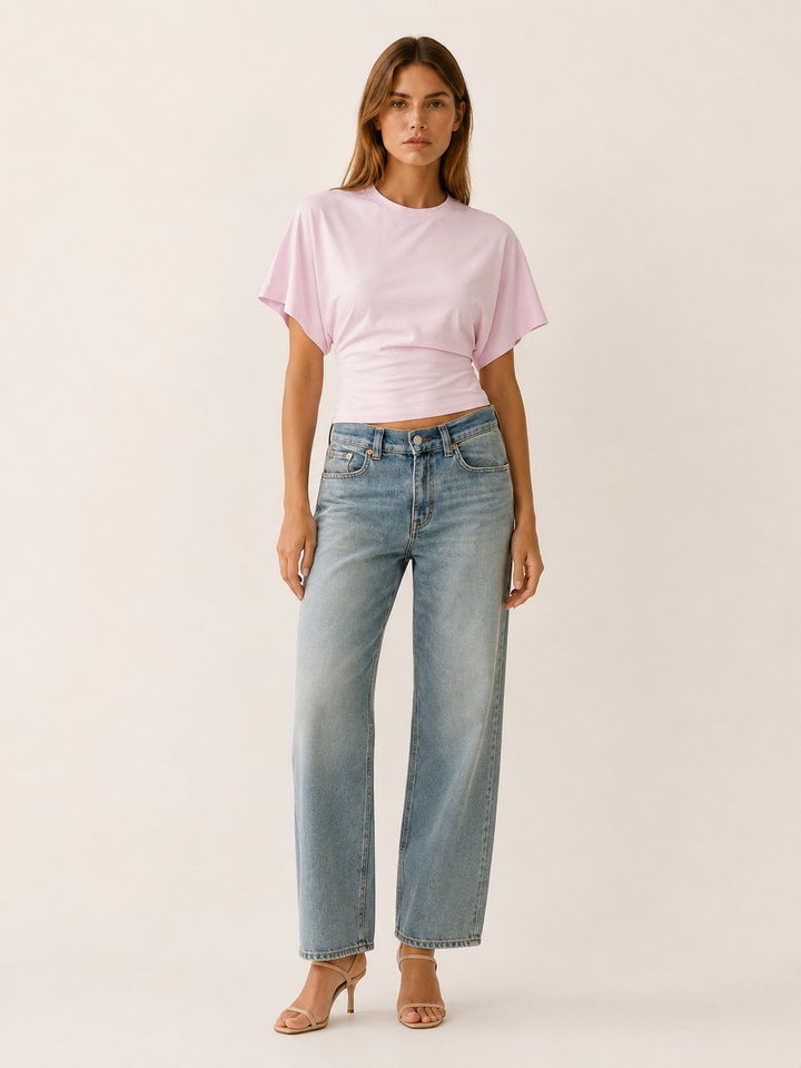 Helena | Fitted Waist Top with Flared Sleeves