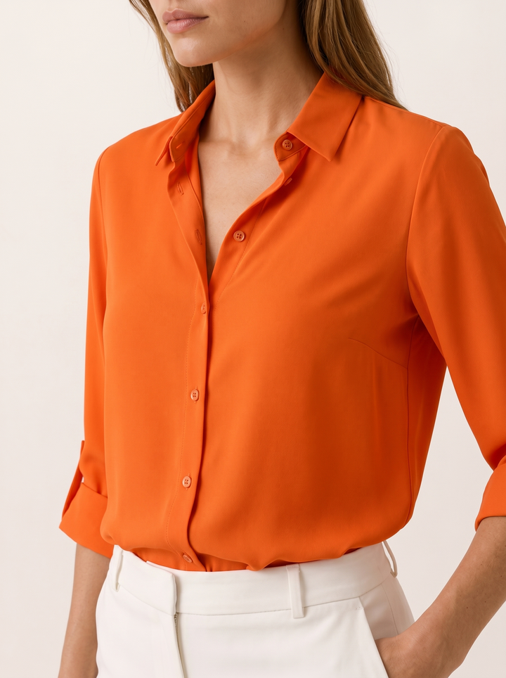 Kaelin | Collared Blouse with Button Front