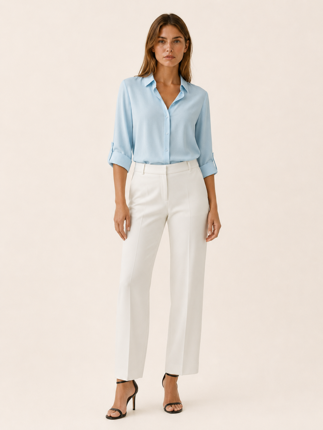Kaelin | Collared Blouse with Button Front