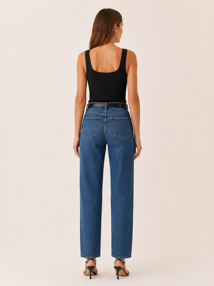 Kara | Ribbed Knit Tank Top with V Neck