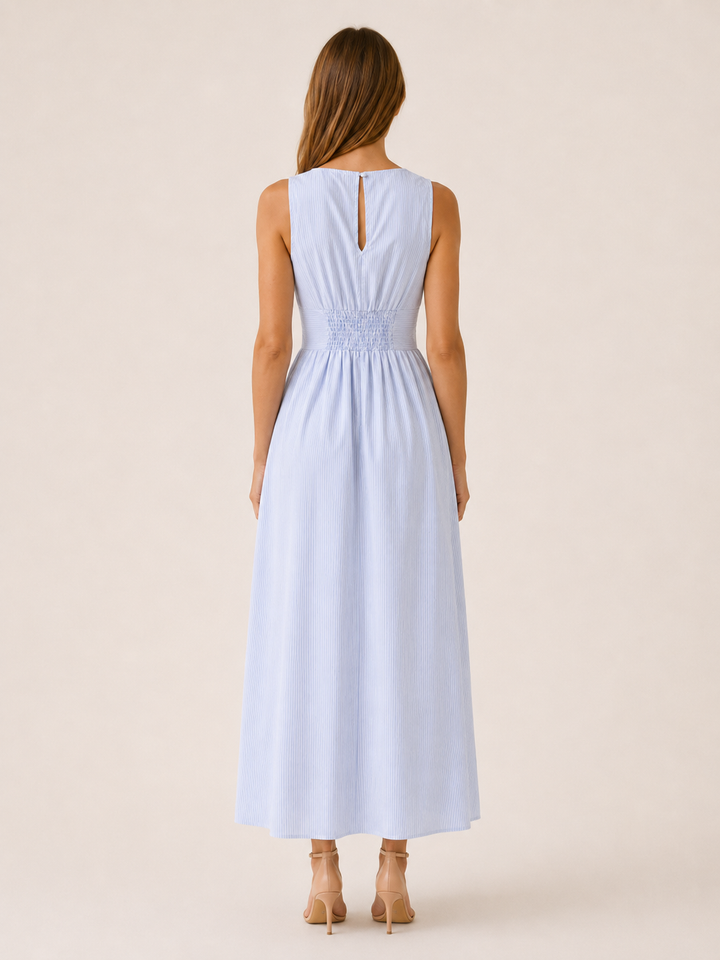 Lorena | Maxi Dress with V Neck and Tie Front