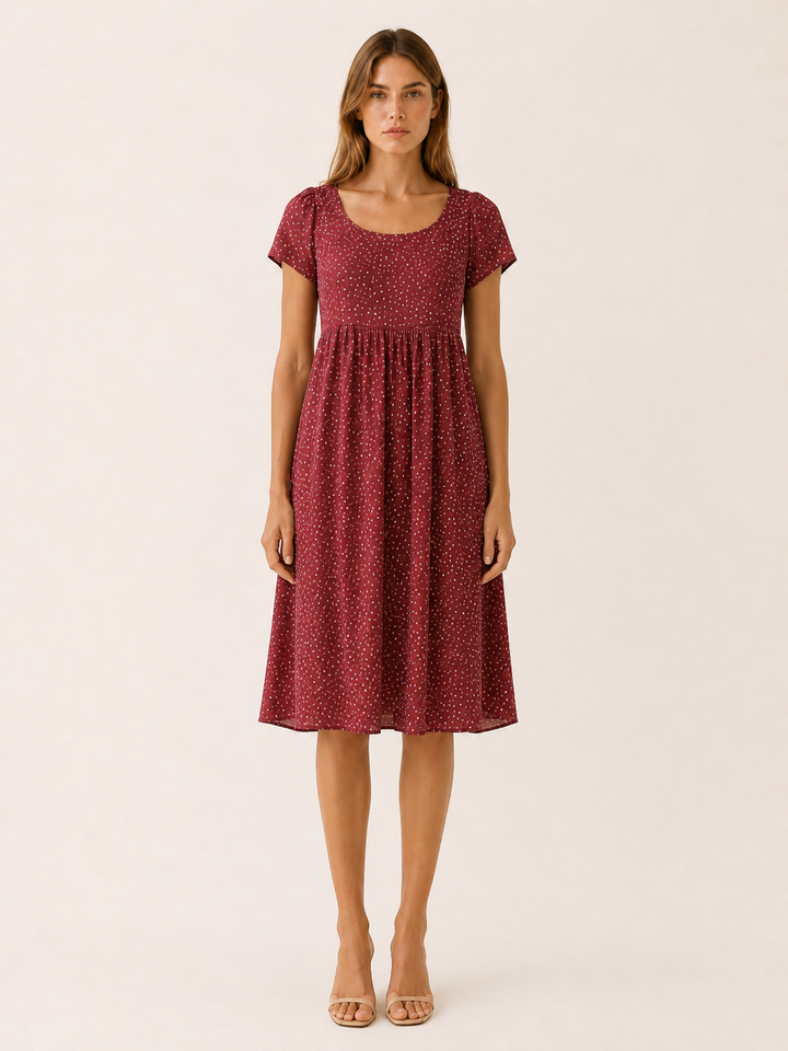Marit | Boho Mini Dress with Relaxed Print