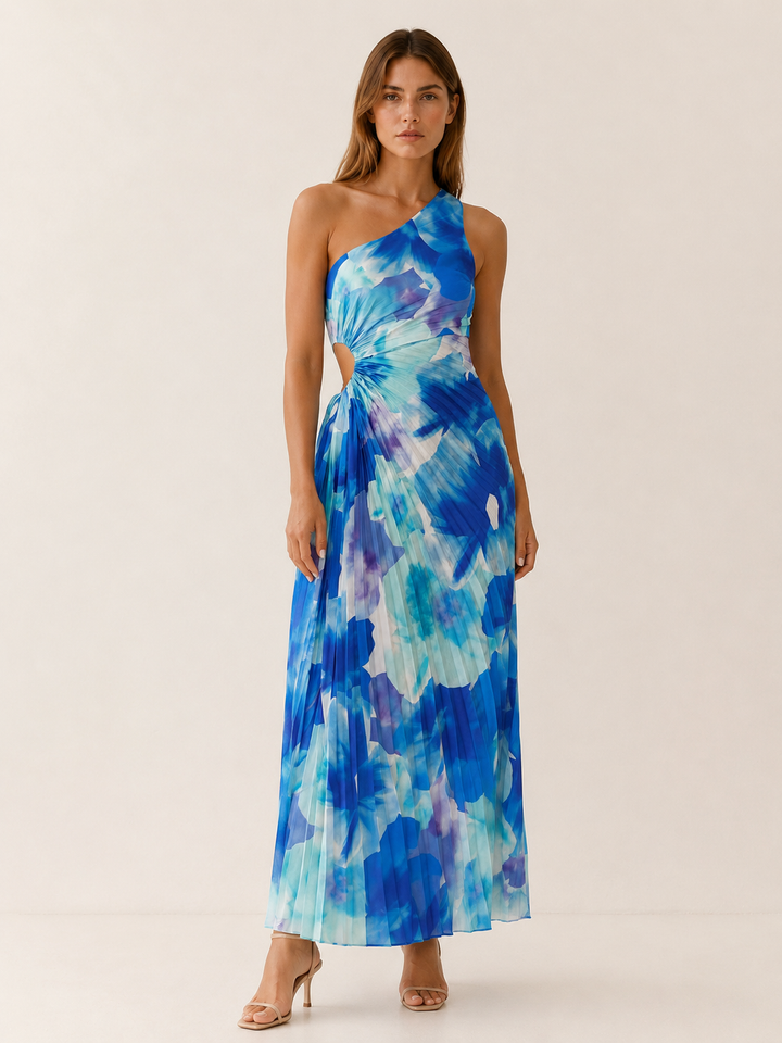 Odessa | One Shoulder Floral Maxi Dress