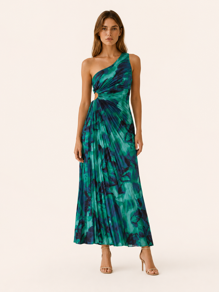 Odessa | One Shoulder Floral Maxi Dress