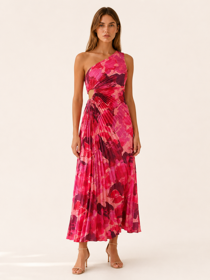 Odessa | One Shoulder Floral Maxi Dress