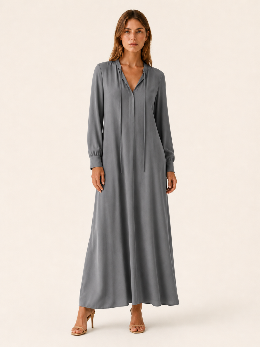 Sorella | Loose Fit Maxi Dress with Long Sleeves