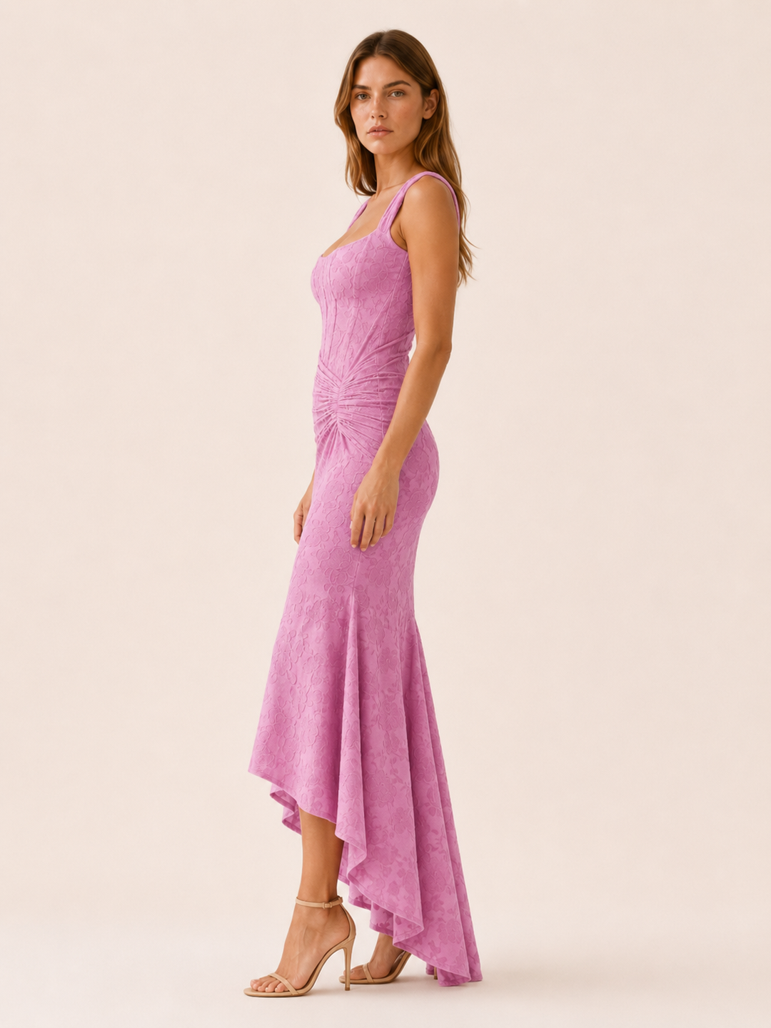 Vaila | Corset Maxi Dress with Ruched Waist and Mermaid Hem